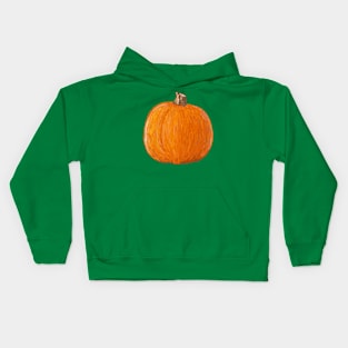 Radiant Pumpkin Kids Hoodie